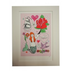 Mermaid print by Rosie Wonders Mermaid print by Rosie Wonders